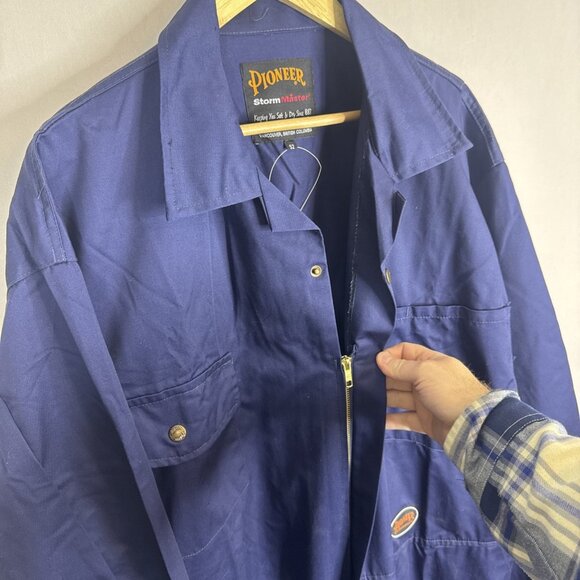 NWT Pioneer Storm Master Navy Blue Work Coveralls Men’s Size 52 Canada - Picture 7 of 9